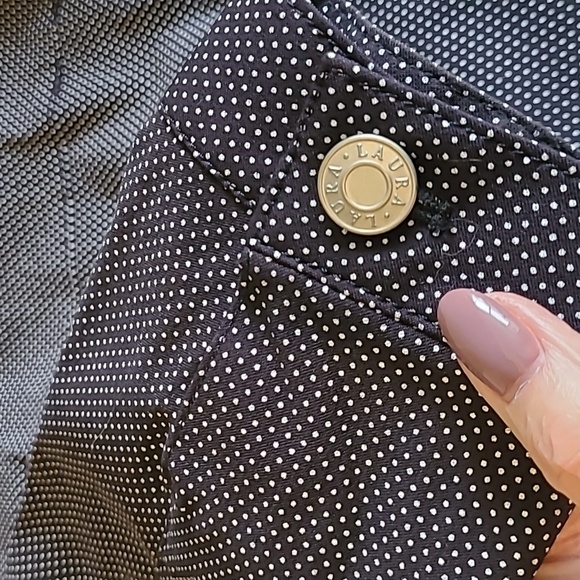 LAURA navy and white jean-style jacket/blazer, long sleeve, size 8 - Picture 3 of 8